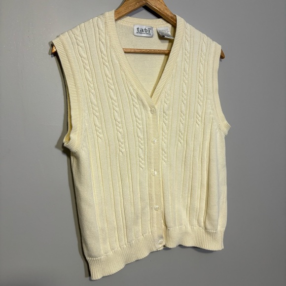 VINTAGE Tabi Cotton Sleeveless Sweater‎ - Large - Picture 5 of 5